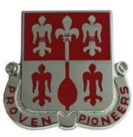 Us Army Unit Crest: 299th Engineer Battalion - Motto: Proven Pioneers