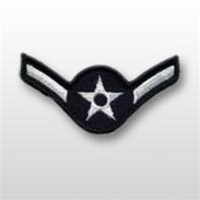 USAF Chevron Full Color: E-2 Airman Basic (Amn) - Small - Female