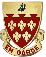 US Army Unit Crest: 77th Field Artillery Regiment - Motto: EN GARDE