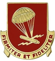 US Army Unit Crest: 377th Field Artillery Regiment - MOTTO: FIRMITER ET ...